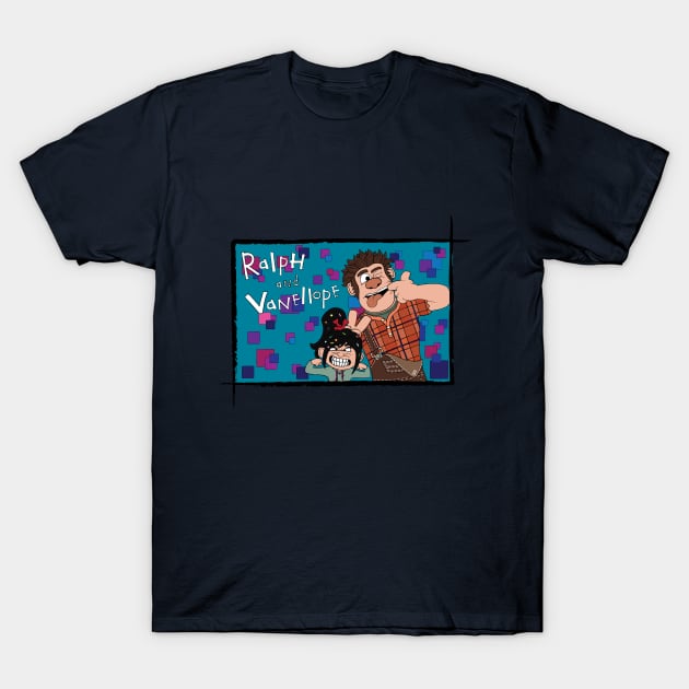 Ralph & Vanellope T-Shirt by Leidemer Illustration 